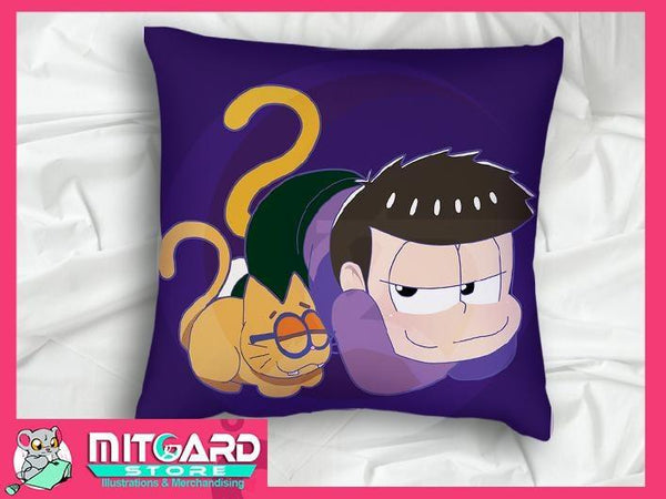 Pillow _ Osomatsu san_ Ichimatsu Matsuno _ Hugging pillowcase anime 45cm x45cm - 1